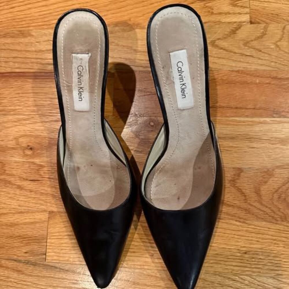 Calvin Klein Pointed Toe Mules Size 9.5M